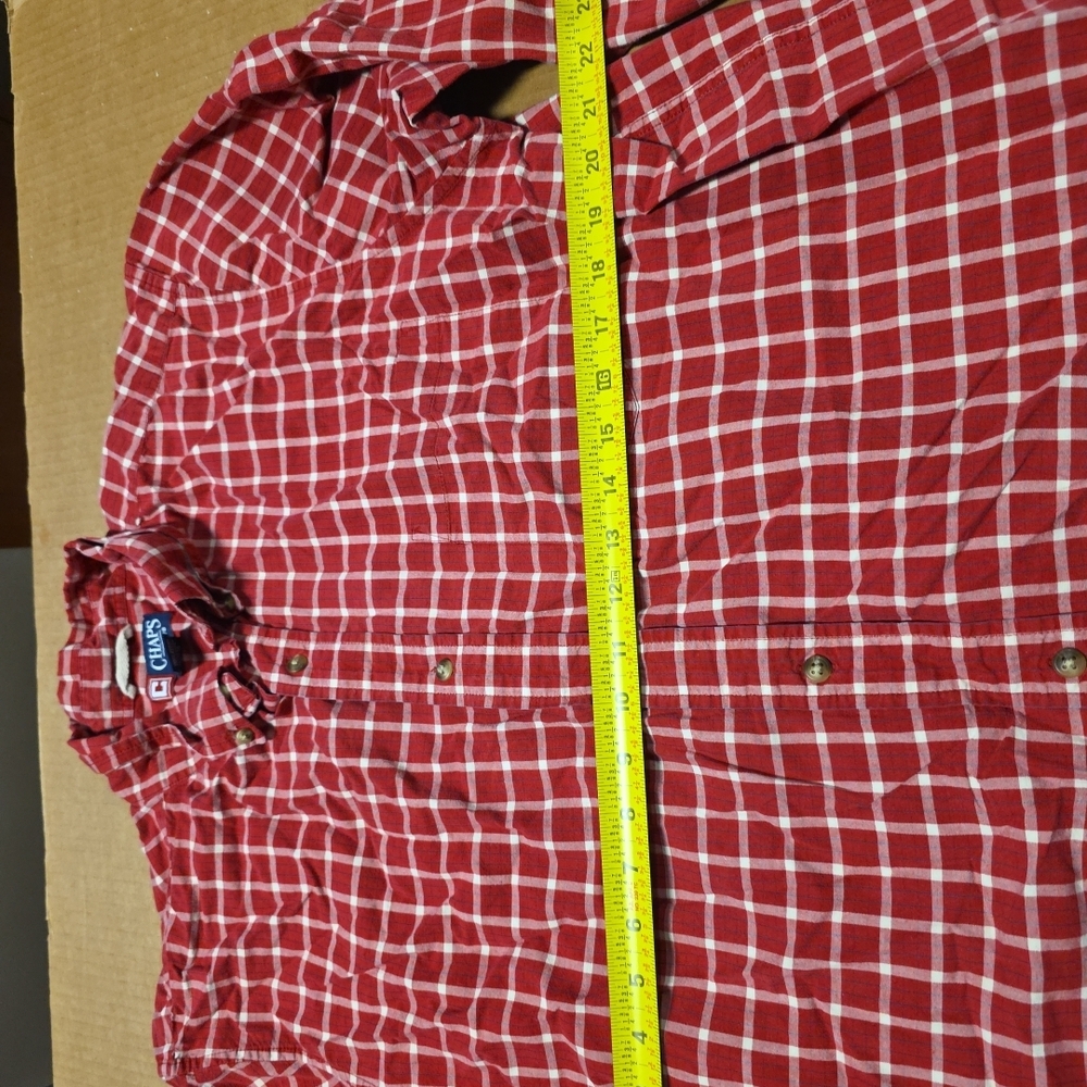 Mens Ralph Lauren Chaps Plaid Button Down Long Sleeve Shirt Sz XL - Picture 4 of 5